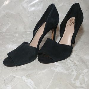 Vince Camuto Suede Open Toe Heels sz 10